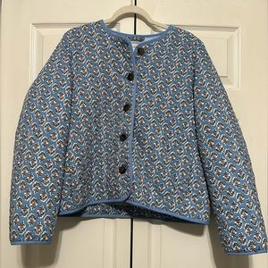 JCrew Floral Quilted Jacket